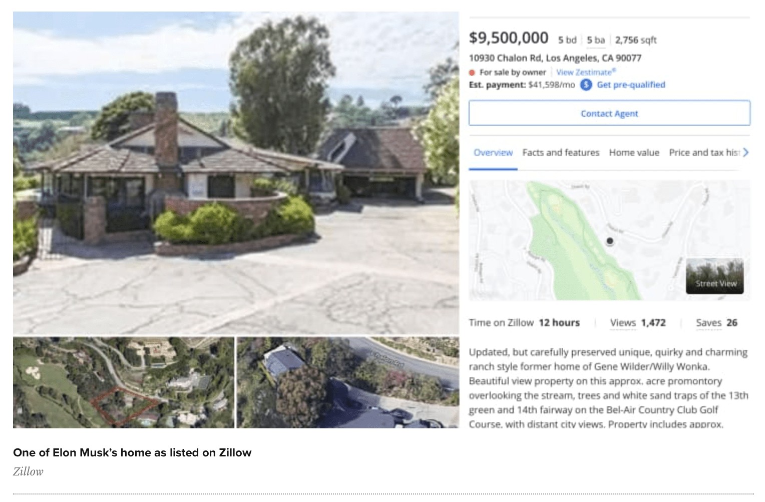 Elon Musk Homes on Zillow