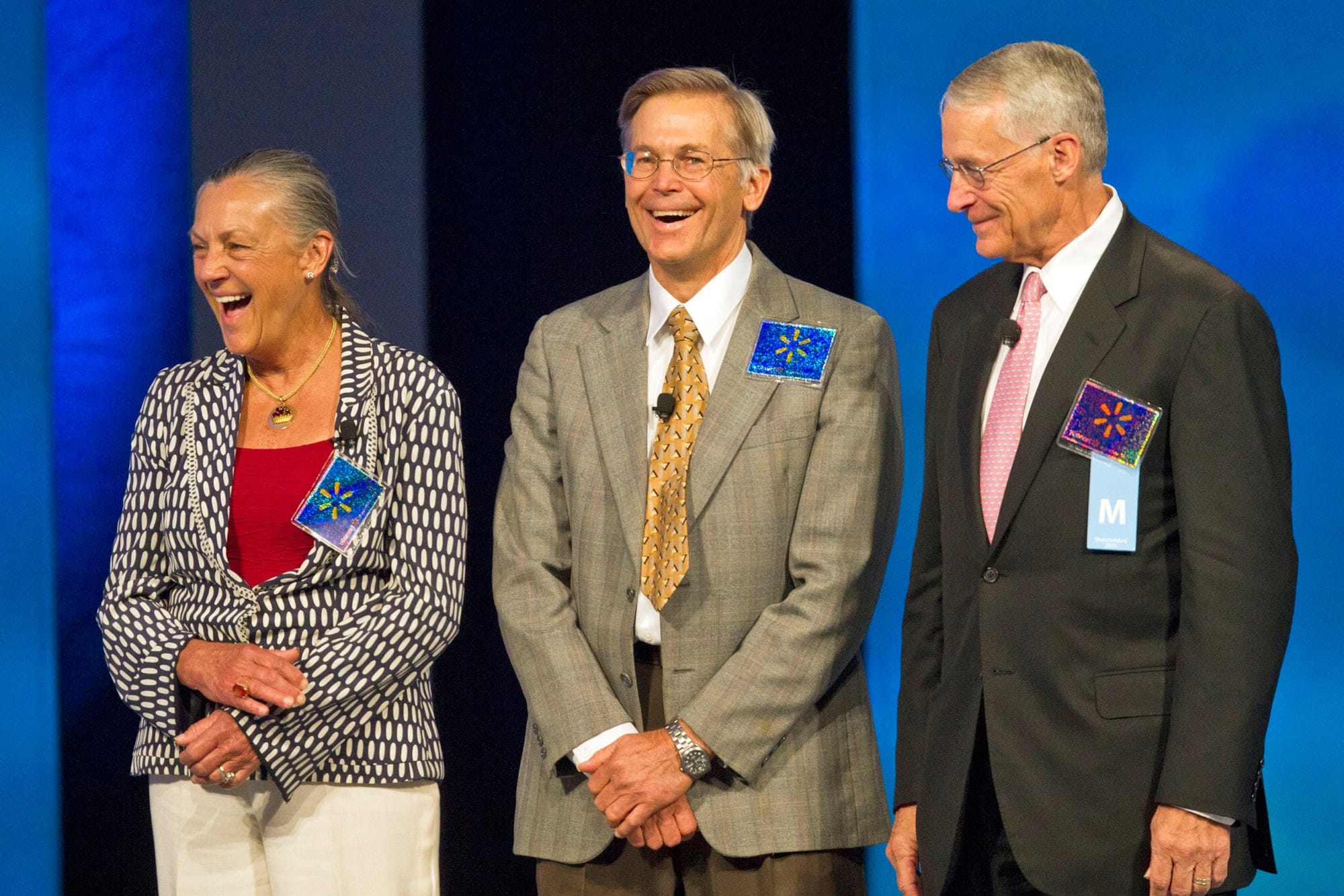 Jim, Alice and Rob Walton - heirs to Walmart