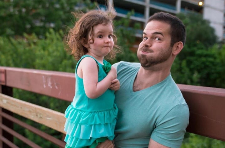 Ryan and Esther making a funny face